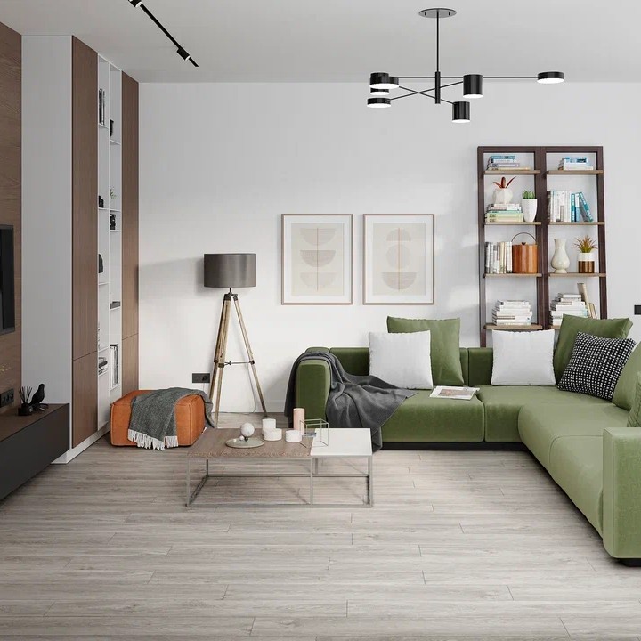 Кварцвинил Damy Floor Family SL3683-6 Дуб Английский