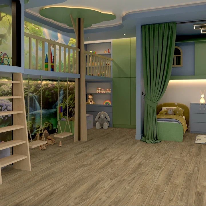 Кварцвинил Damy Floor Family 0036-2 Орех Европейский