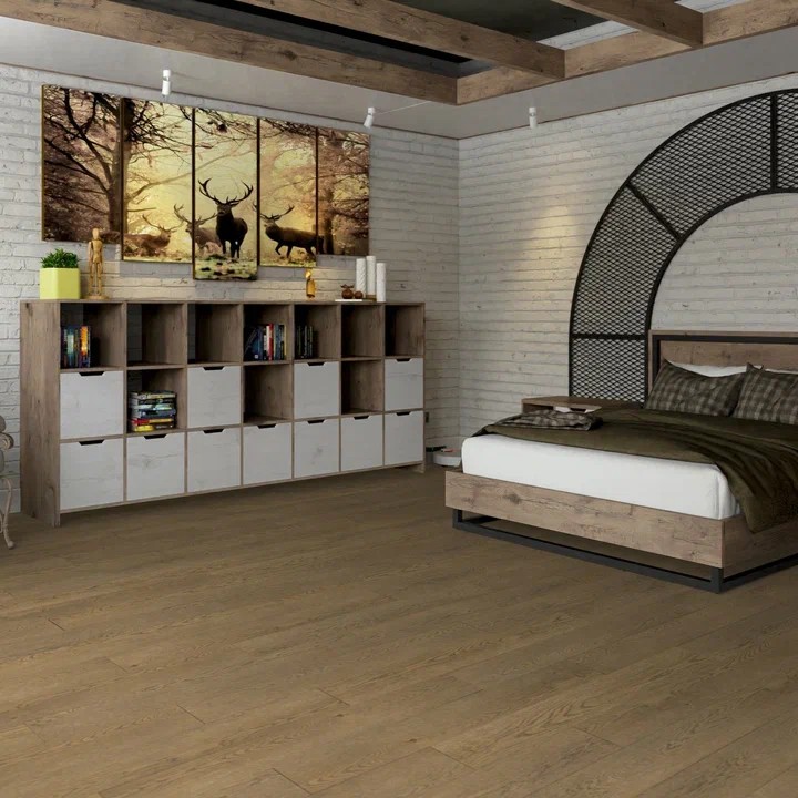 Кварцвинил Damy Floor Family 0030-6 Дуб Мокко