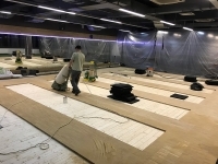 Укладка спортивного паркета в Alex Fitness